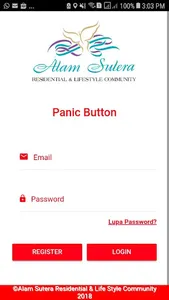 Panic Button Alamsutera screenshot 1