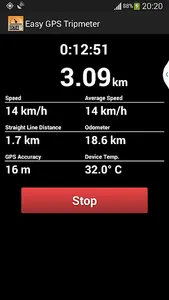 Easy GPS Tripmeter screenshot 0