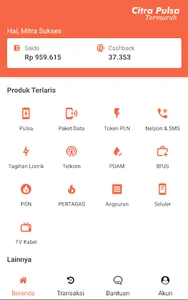 Agen Pulsa Termurah - Citra screenshot 0