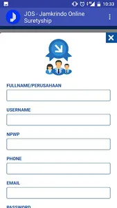 Jamkrindo Online Suretyship screenshot 1