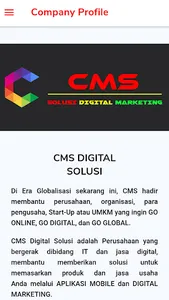 CMS DIGITAL SOLUSI screenshot 1