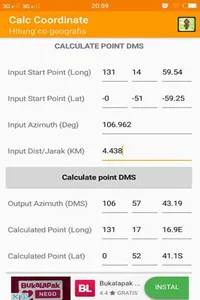 Calc Coordinate screenshot 3