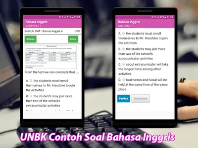 Simulasi Soal UNBK SMP MTS TER screenshot 3
