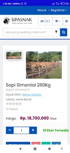 Pasar Ternak Online screenshot 1