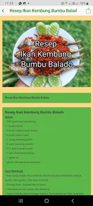Resep Masakan Bumbu Balado screenshot 0