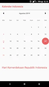Kalender Indonesia screenshot 2