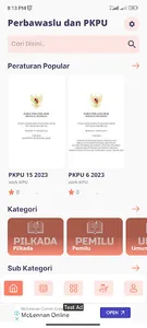 Perbawaslu dan PKPU Pemilu screenshot 17