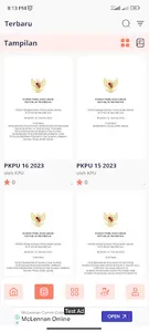 Perbawaslu dan PKPU Pemilu screenshot 2
