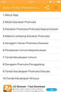 Buku Pintar Pramuka Lengkap screenshot 0