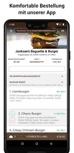 Jacksen's Baguette burger screenshot 1