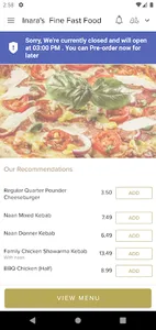 Inaras Fine Fast Food screenshot 1