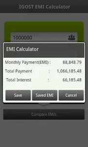 EMI Calculator screenshot 2