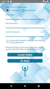 ILC / BTC Wallet screenshot 1
