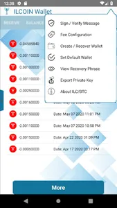 ILC / BTC Wallet screenshot 7
