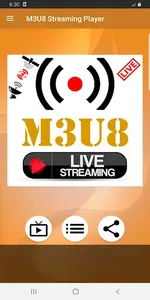 Live TV M3U8 Streaming Player screenshot 1