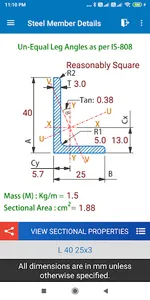 Indian Steel Sections screenshot 3