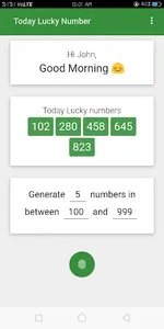 Today Lucky Number screenshot 1