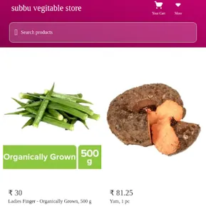 Subbu Vegitable Store screenshot 0