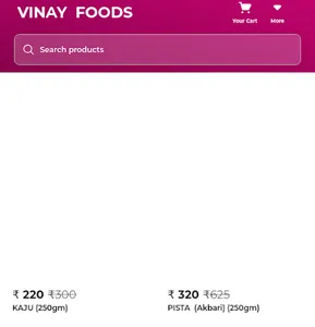 Vinay  Foods screenshot 0