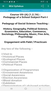 BEd Syllabus screenshot 4