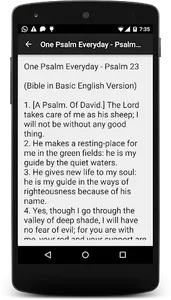Bible - One Psalm Everyday screenshot 1