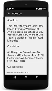 Malayalam Bible Reading 1 Year screenshot 1