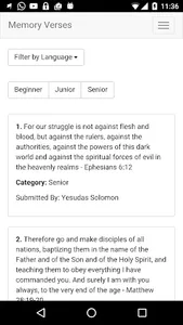 Bible Memory Verses screenshot 2