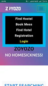 ZOYOZO : Hostel and Meals screenshot 1