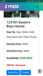 ZOYOZO : Hostel and Meals screenshot 3