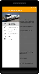 ADR Dangerous goods screenshot 0