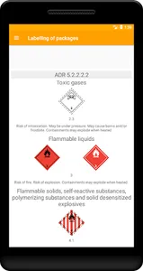 ADR Dangerous goods screenshot 3
