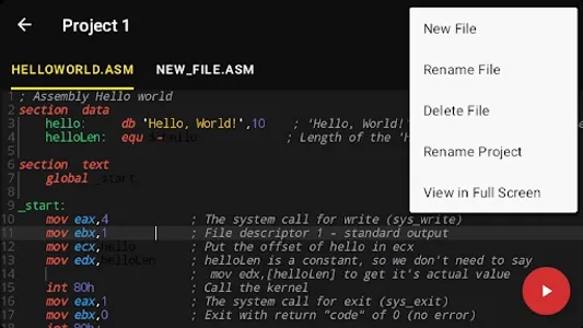 Assembly Compiler & IDE screenshot 26