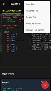 Assembly Compiler & IDE screenshot 6