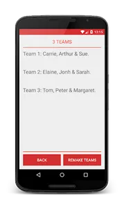 Basket Team Maker screenshot 1