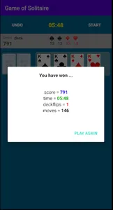Game of Solitaire screenshot 3