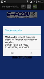 E-FCON Führerscheinkontrolle screenshot 6