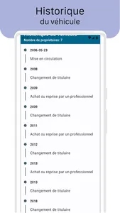 Immatriculation du véhicule screenshot 2