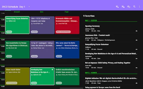 36C3 Schedule screenshot 11