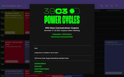 36C3 Schedule screenshot 14