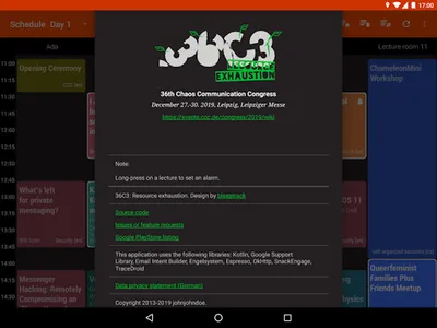 36C3 Schedule screenshot 15