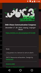 36C3 Schedule screenshot 7