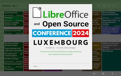 LibreOffice 2024 Schedule screenshot 12