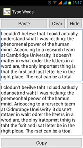Typoglycemia screenshot 1