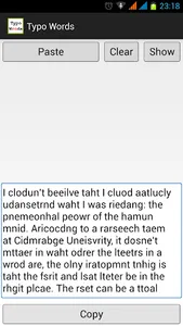 Typoglycemia screenshot 2
