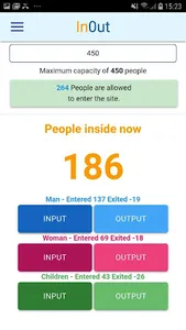 InOut social distancing screenshot 1