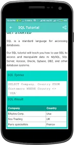 SQL Tutorial screenshot 3
