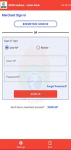 Bhim Aadhaar - Indian Bank screenshot 12