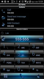 Theme RocketDial Dusk B Blue screenshot 1
