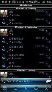 Theme RocketDial Dusk B Blue screenshot 2
