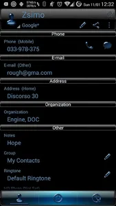 Theme RocketDial Dusk B Blue screenshot 4